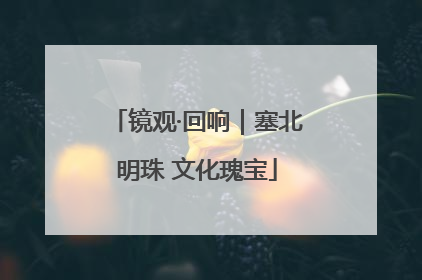 镜观·回响｜塞北明珠 文化瑰宝