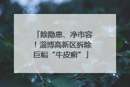除隐患、净市容！淄博高新区拆除巨幅“牛皮癣”