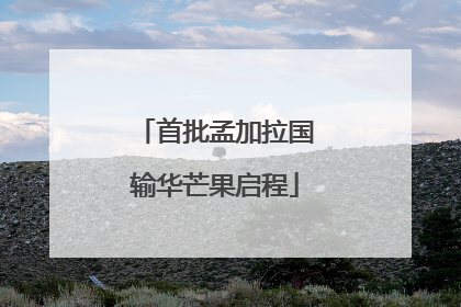 首批孟加拉国输华芒果启程