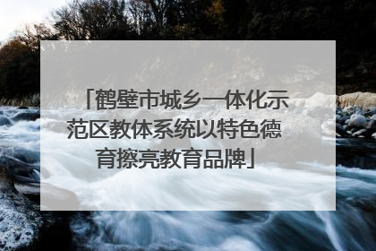 鹤壁市城乡一体化示范区教体系统以特色德育擦亮教育品牌
