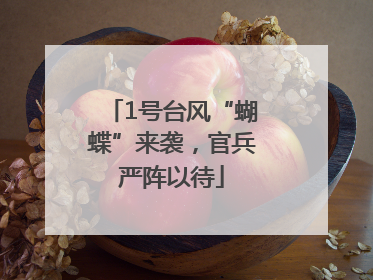 1号台风“蝴蝶”来袭，官兵严阵以待