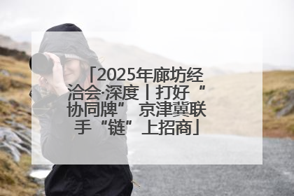2025年廊坊经洽会·深度丨打好“协同牌” 京津冀联手“链”上招商