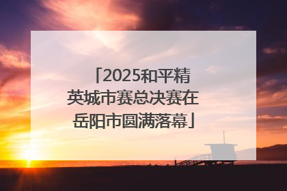 2025和平精英城市赛总决赛在岳阳市圆满落幕