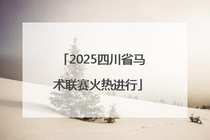 2025四川省马术联赛火热进行