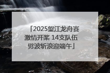 2025望江龙舟赛激情开桨 14支队伍劈波斩浪迎端午
