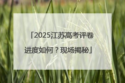 2025江苏高考评卷进度如何？现场揭秘
