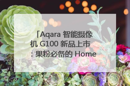 Aqara 智能摄像机 G100 新品上市：果粉必备的 HomeKit 看家拍档